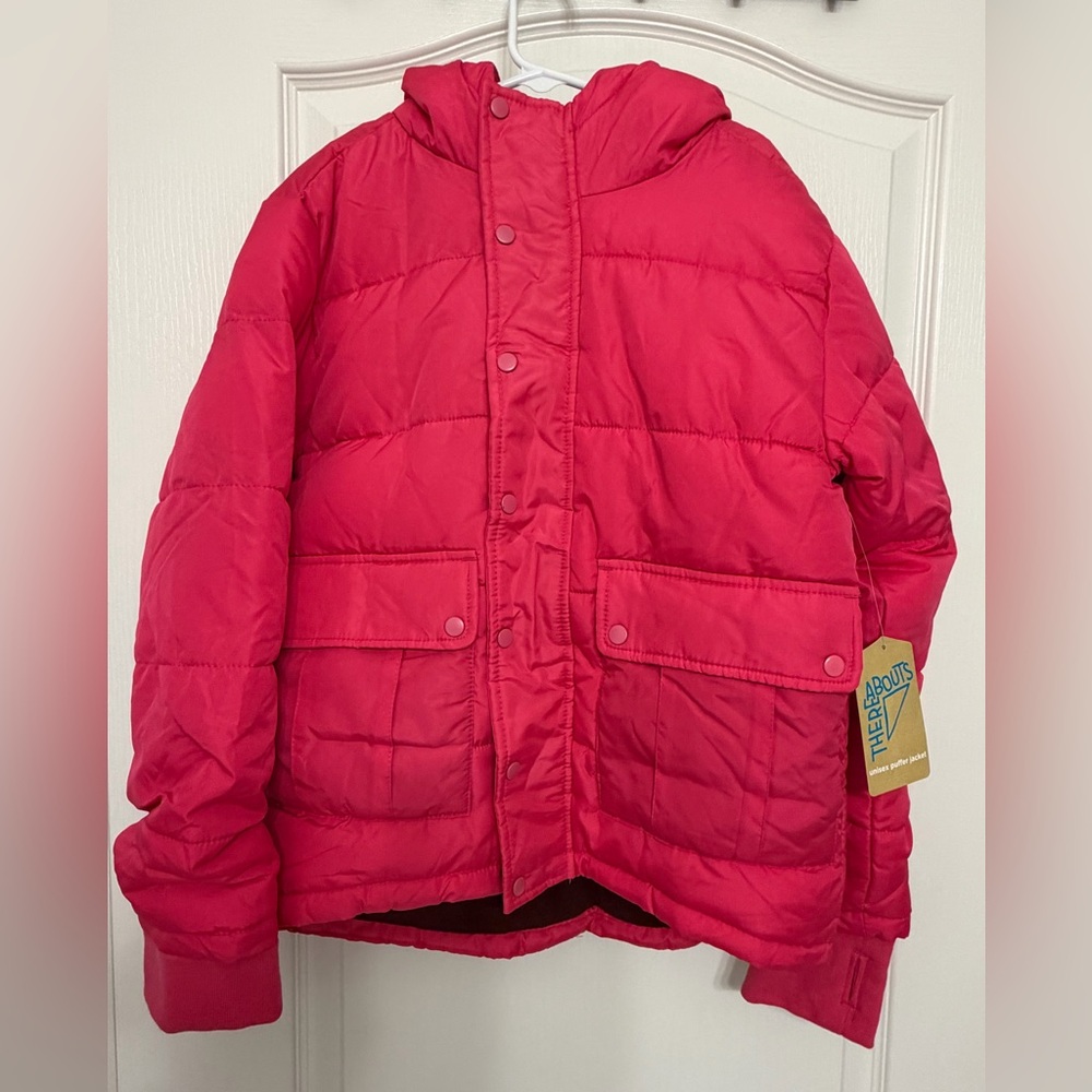 Vibrant Red Kids Puffer Jacket